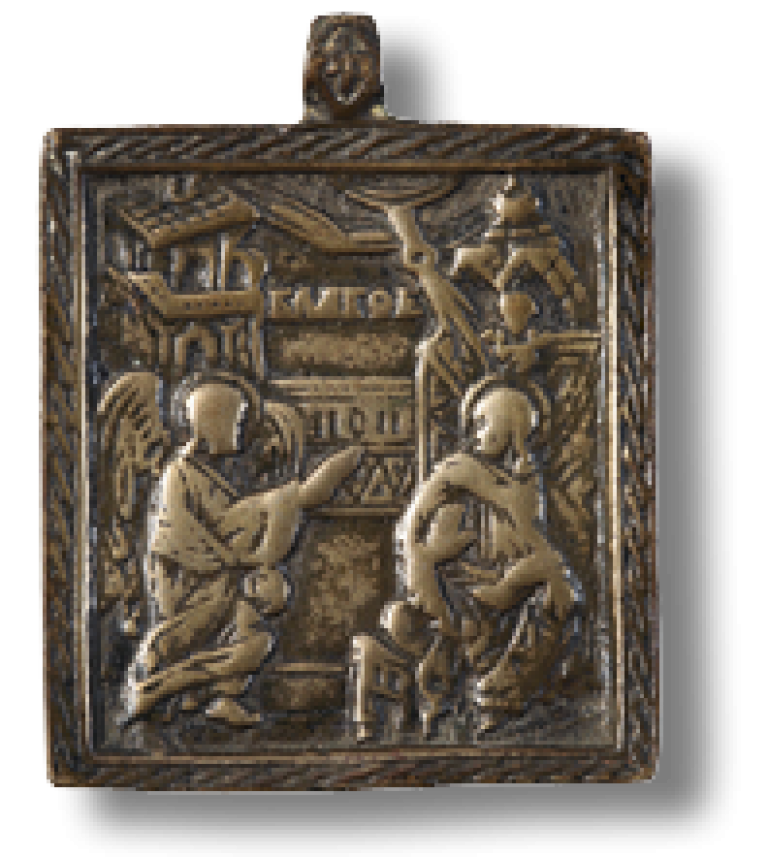 Благовещение Богородицы (наперсная икона)