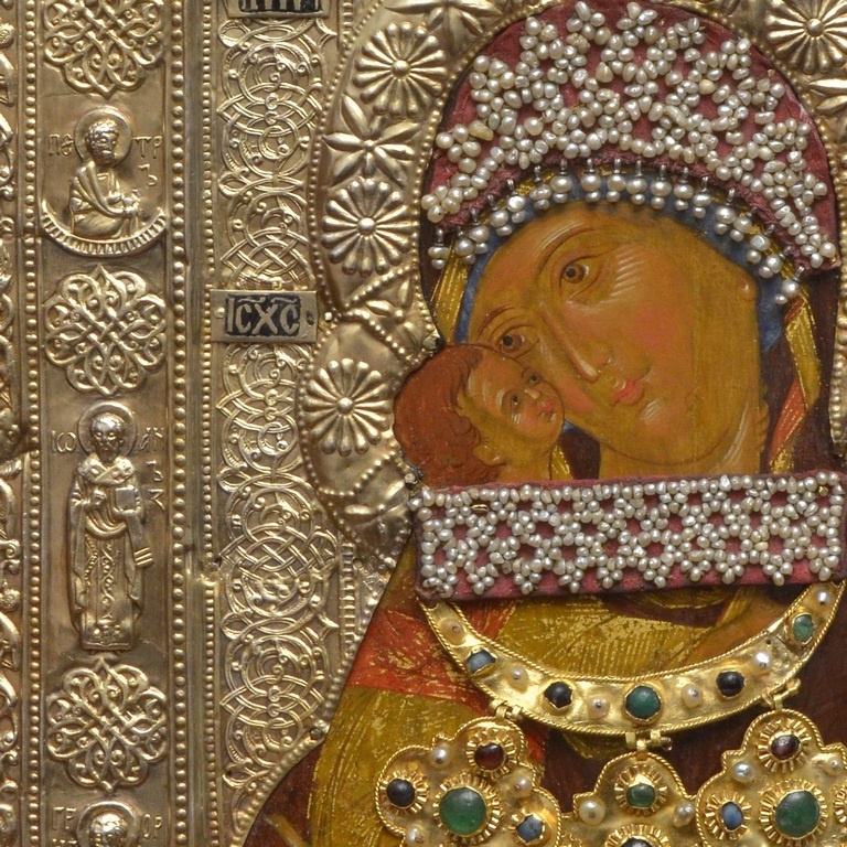 Украшенные иконы в Московском царстве